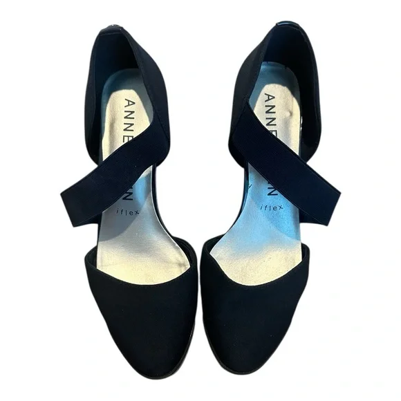 Anne Klein Women’s 7.5 Dark Navy Wedge Heel Shoes - Picture 2 of 9